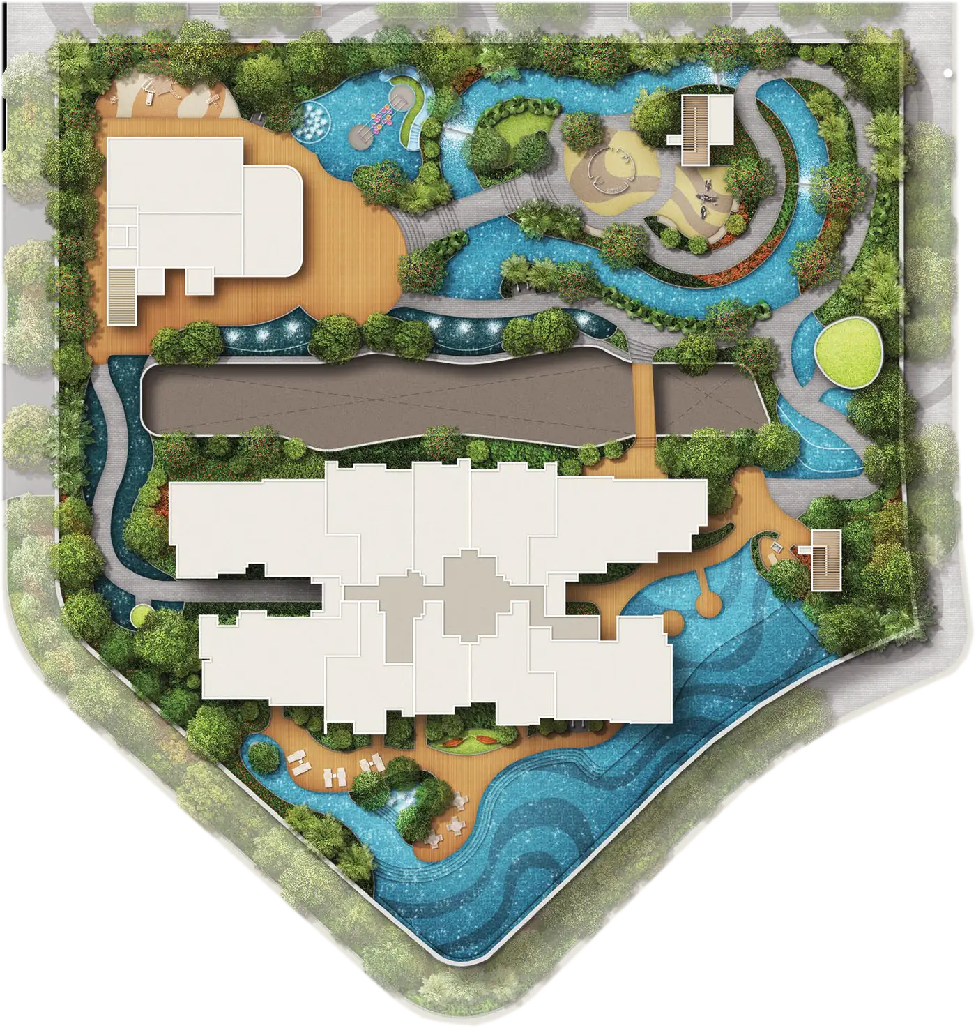 Site plan of J'den