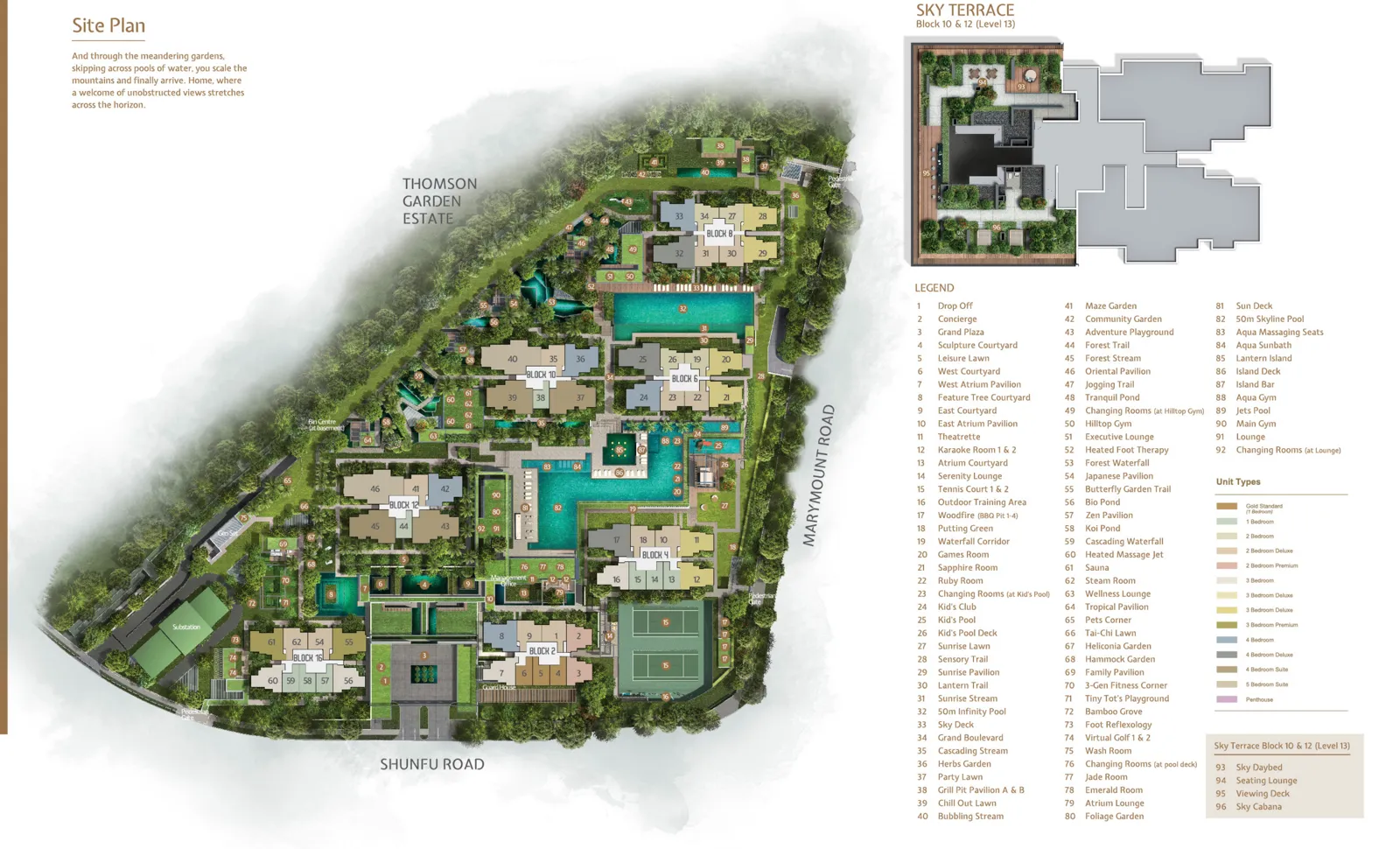 Site plan of JadeScape
