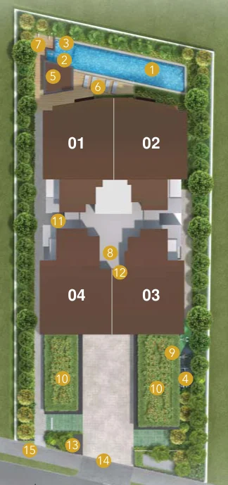 Site plan of K Suites