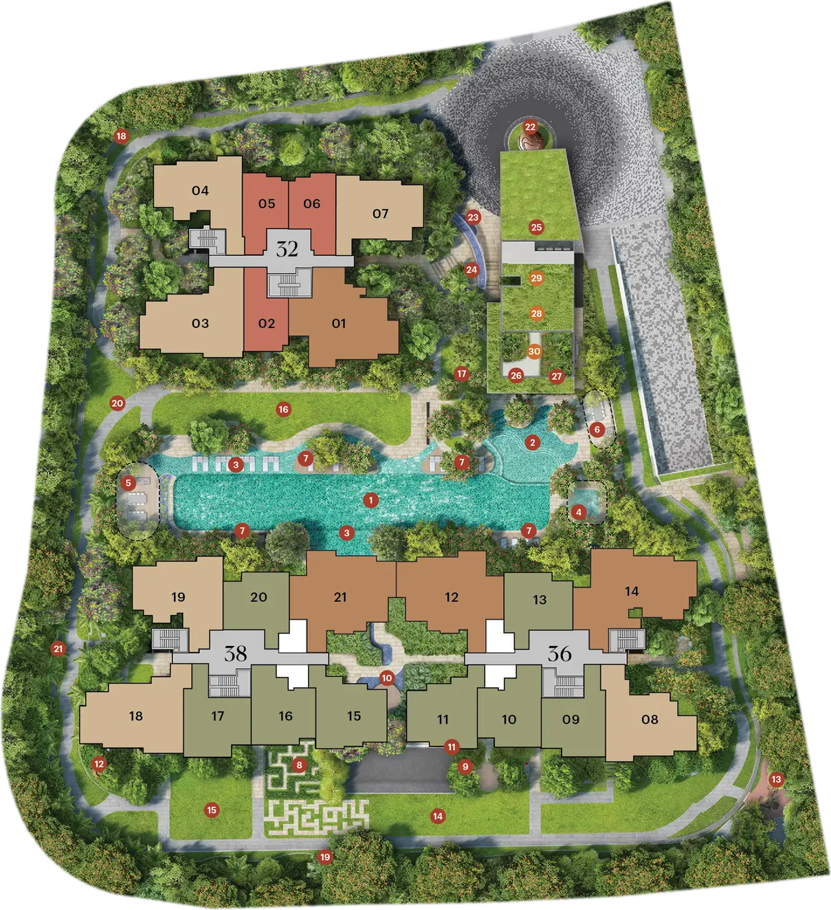 Site plan of Lentoria