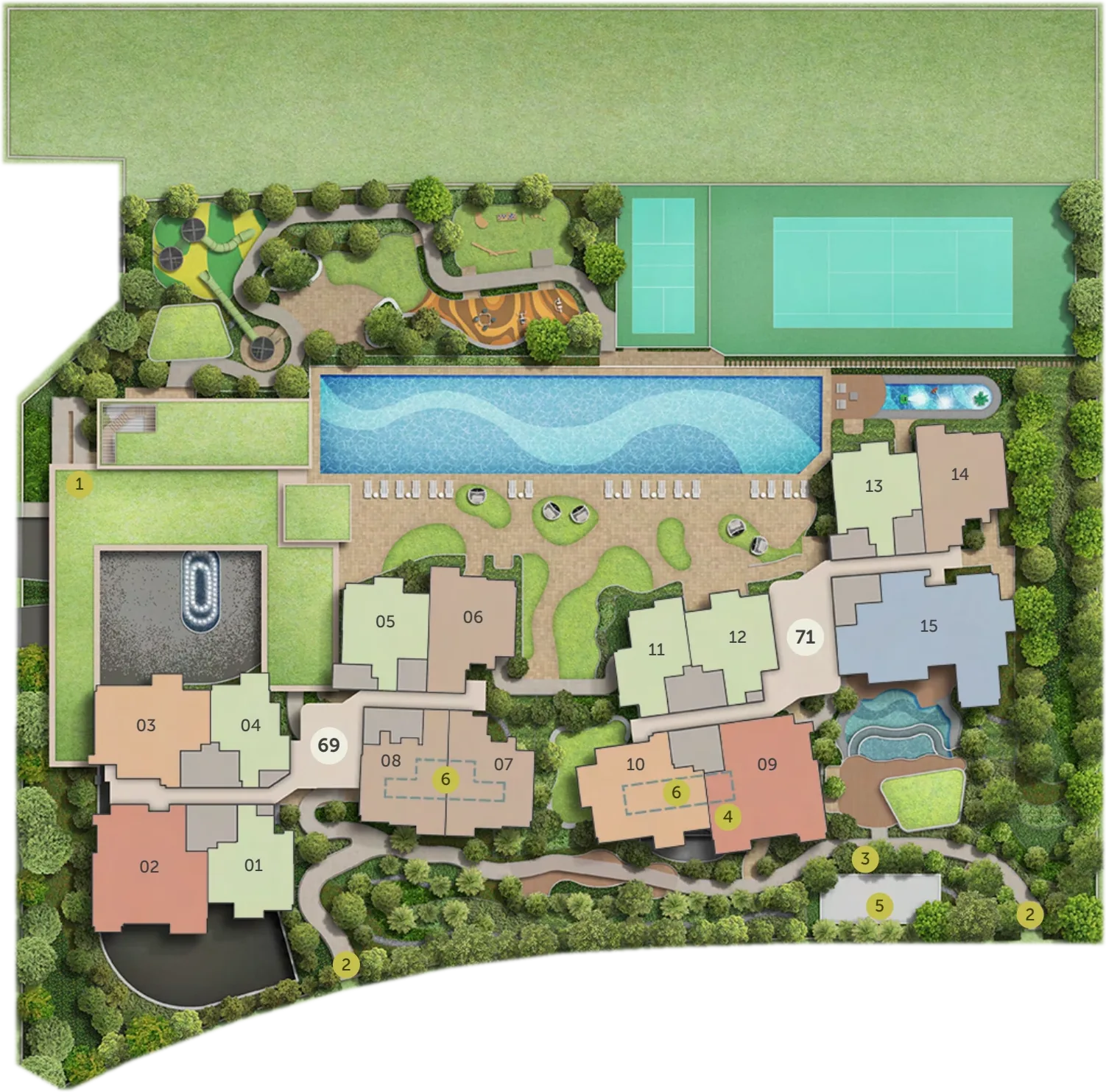 Site plan of LyndenWoods
