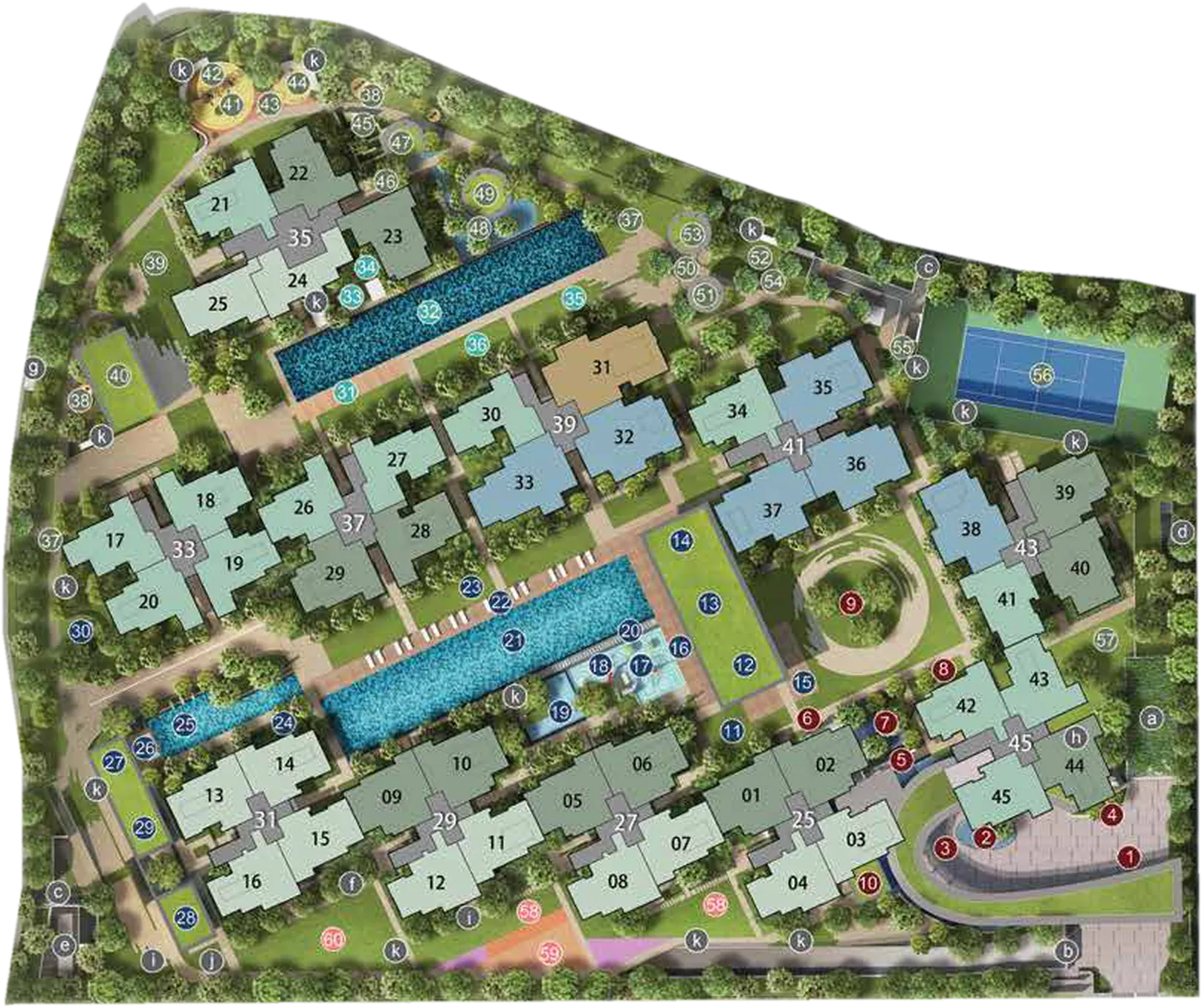 Site plan of North Gaia