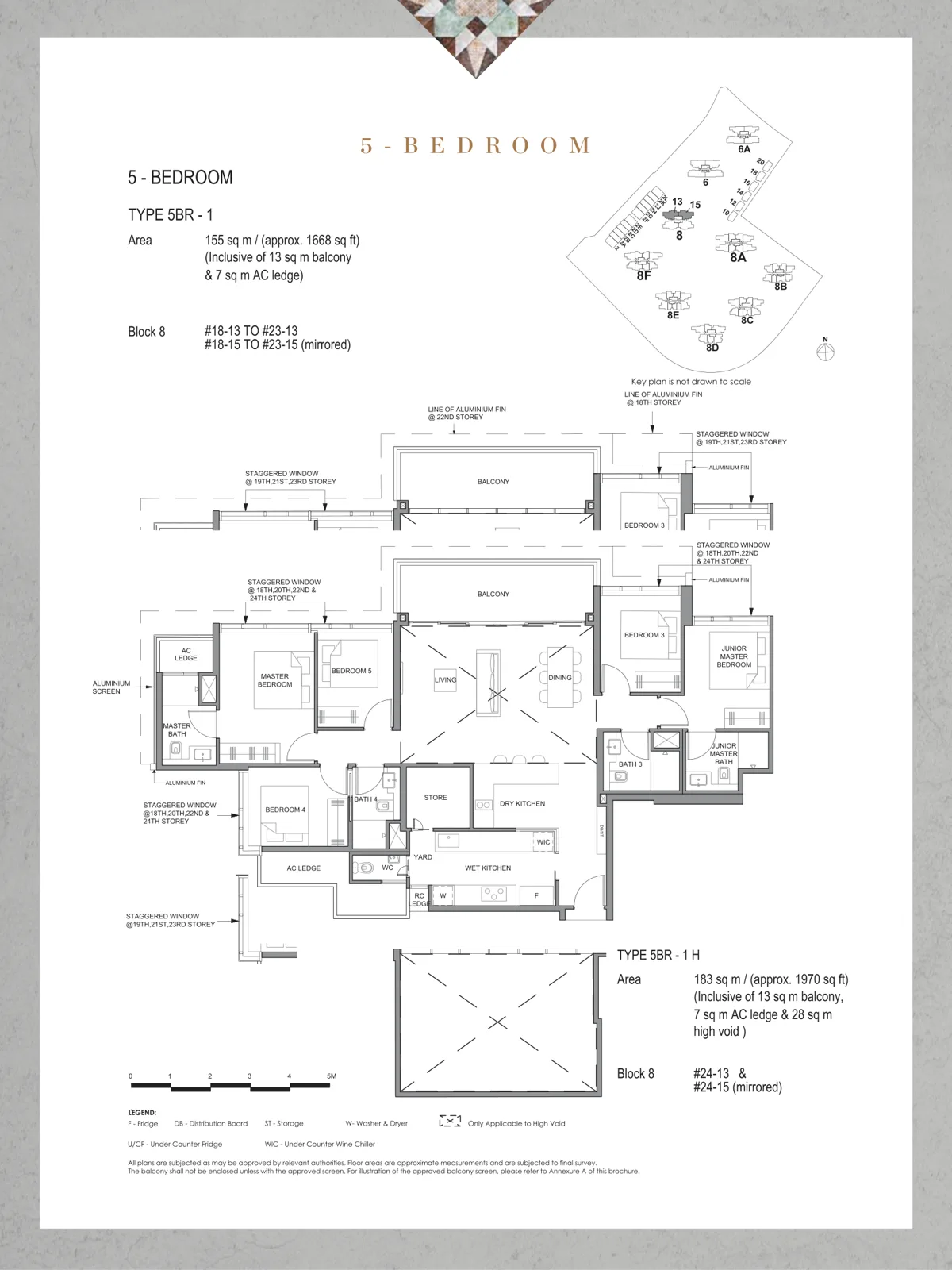 Parc Clematis floor plan, type 5BR 1: 5-Bedroom, 1,668 sq ft