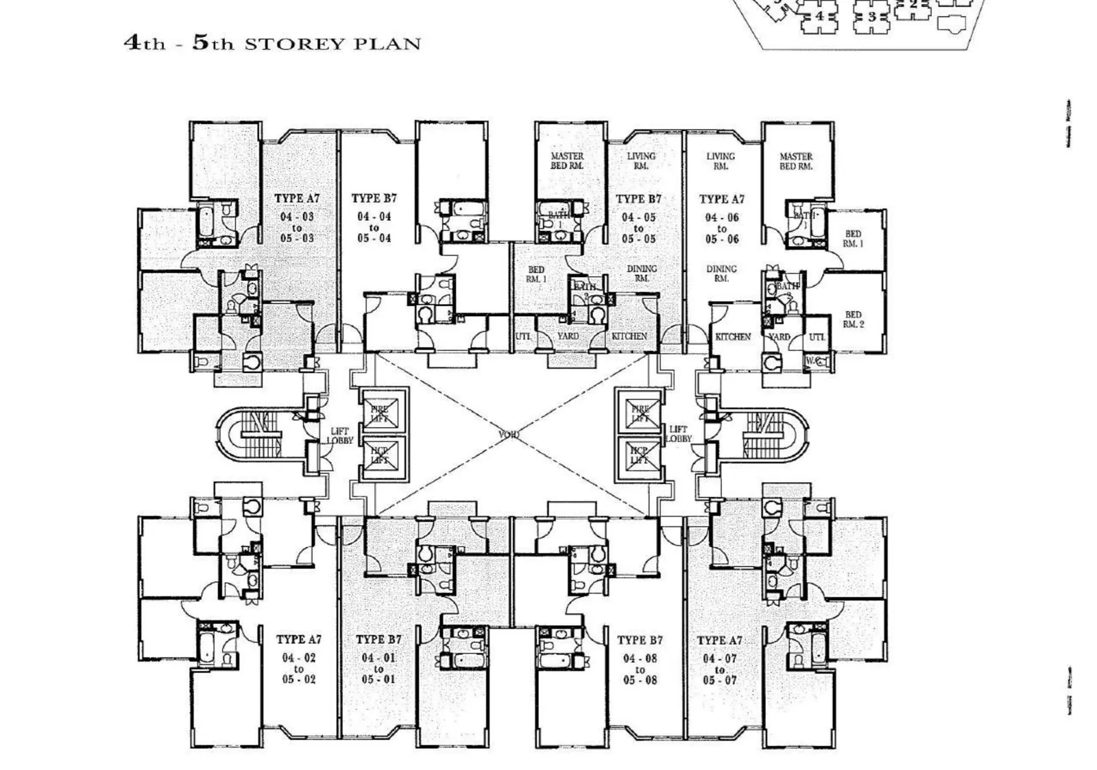 Parc Vista floor plan, type B7: 2-Bedroom, 1,055 sq ft
