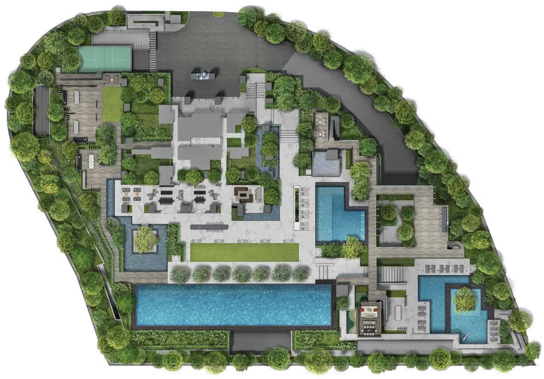 Site plan of Promenade Peak