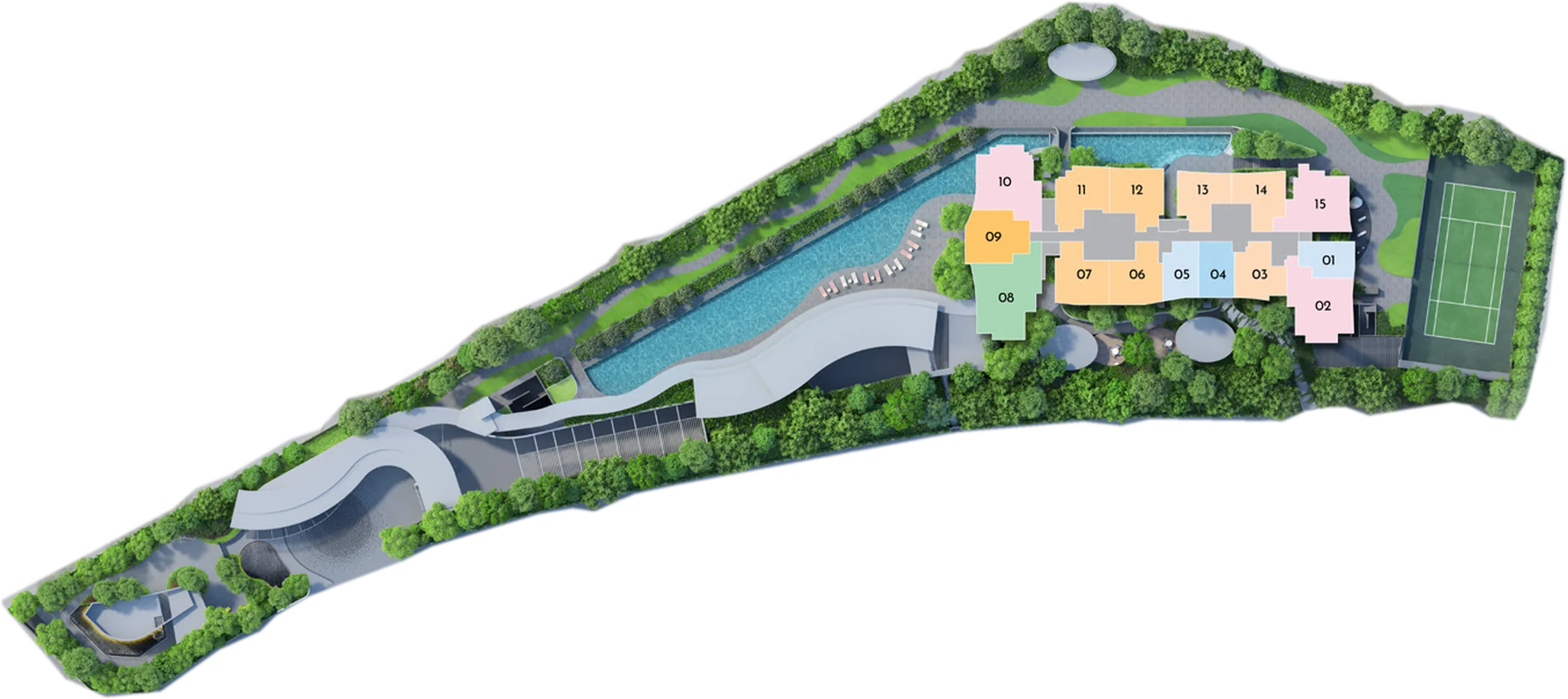 Site plan of River Green