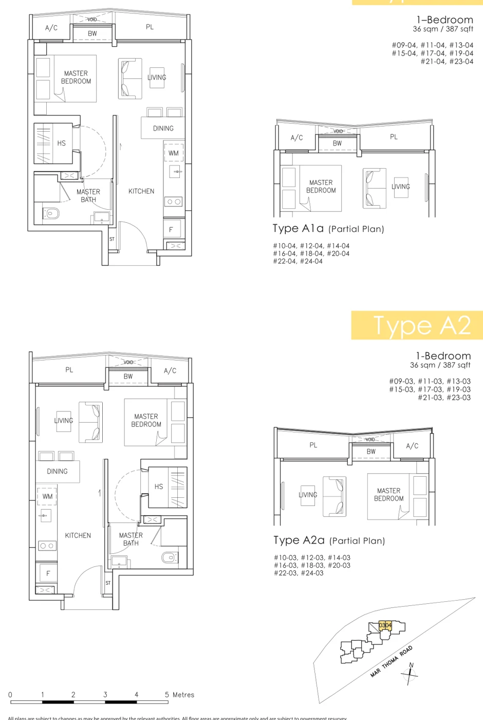 Riverbay floor plan, type A1: 1-Bedroom, 387 sq ft