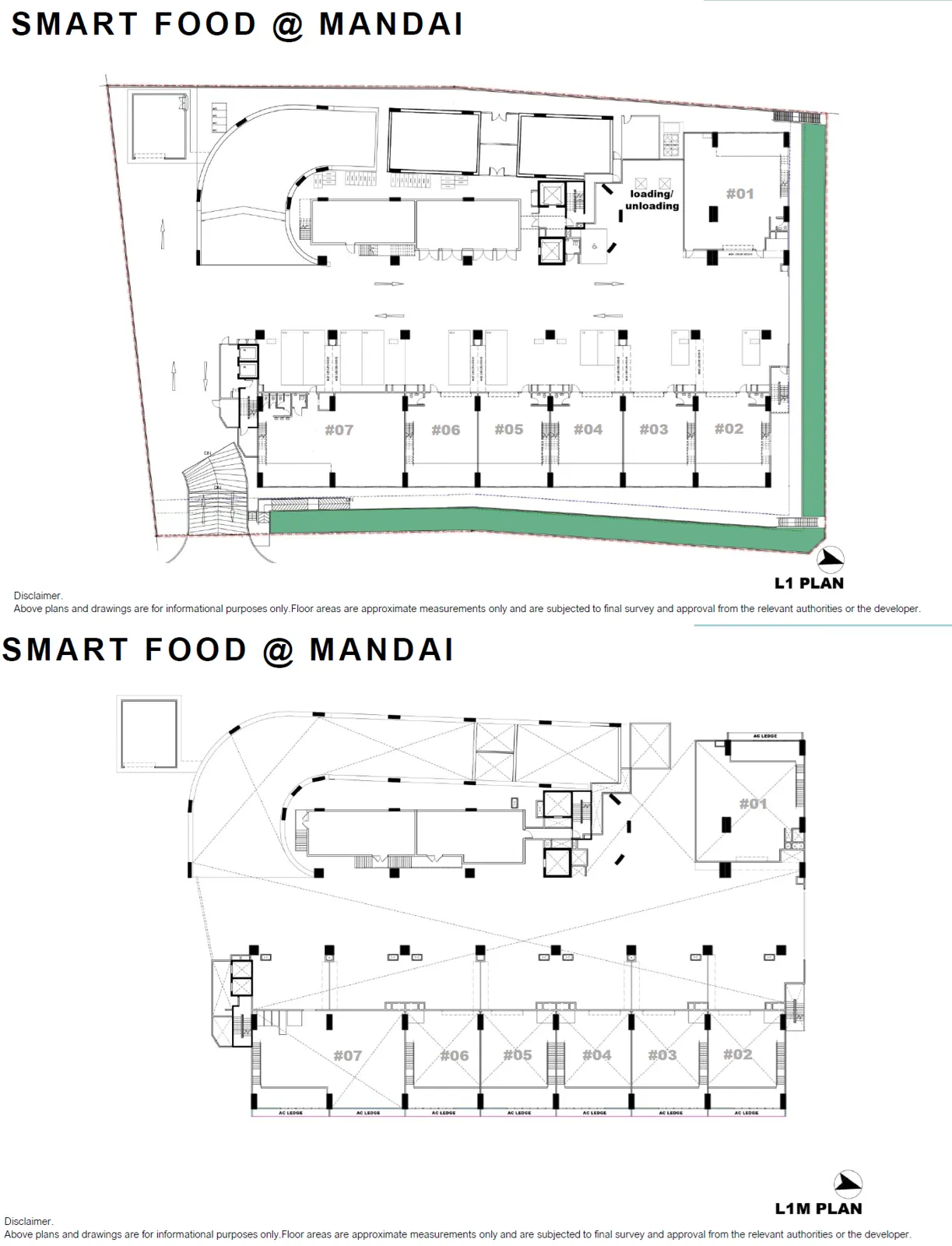 Smart Food @ Mandai floor plan, type S1: 1st storey factory + mezzanine 3,100-5,156 sq ft, 5,156 sq ft