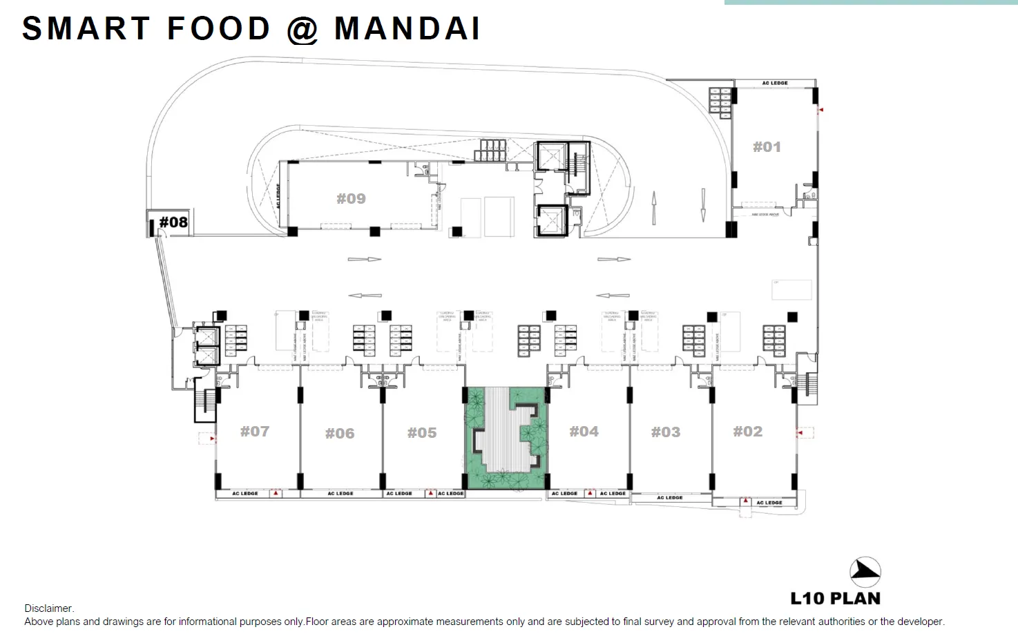Smart Food @ Mandai floor plan, type S10: Corner factory #xx-01 1,862-1,948 sq ft, 1,862 sq ft