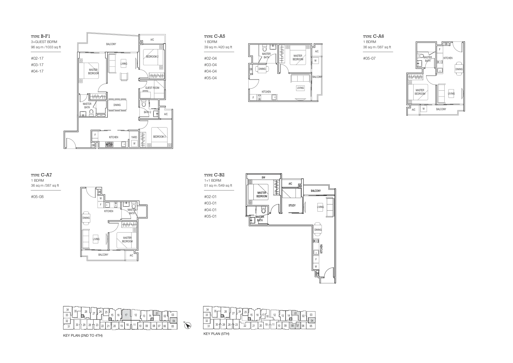 Space @ Kovan floor plan, type C-A6: 1-Bedroom, 387 sq ft