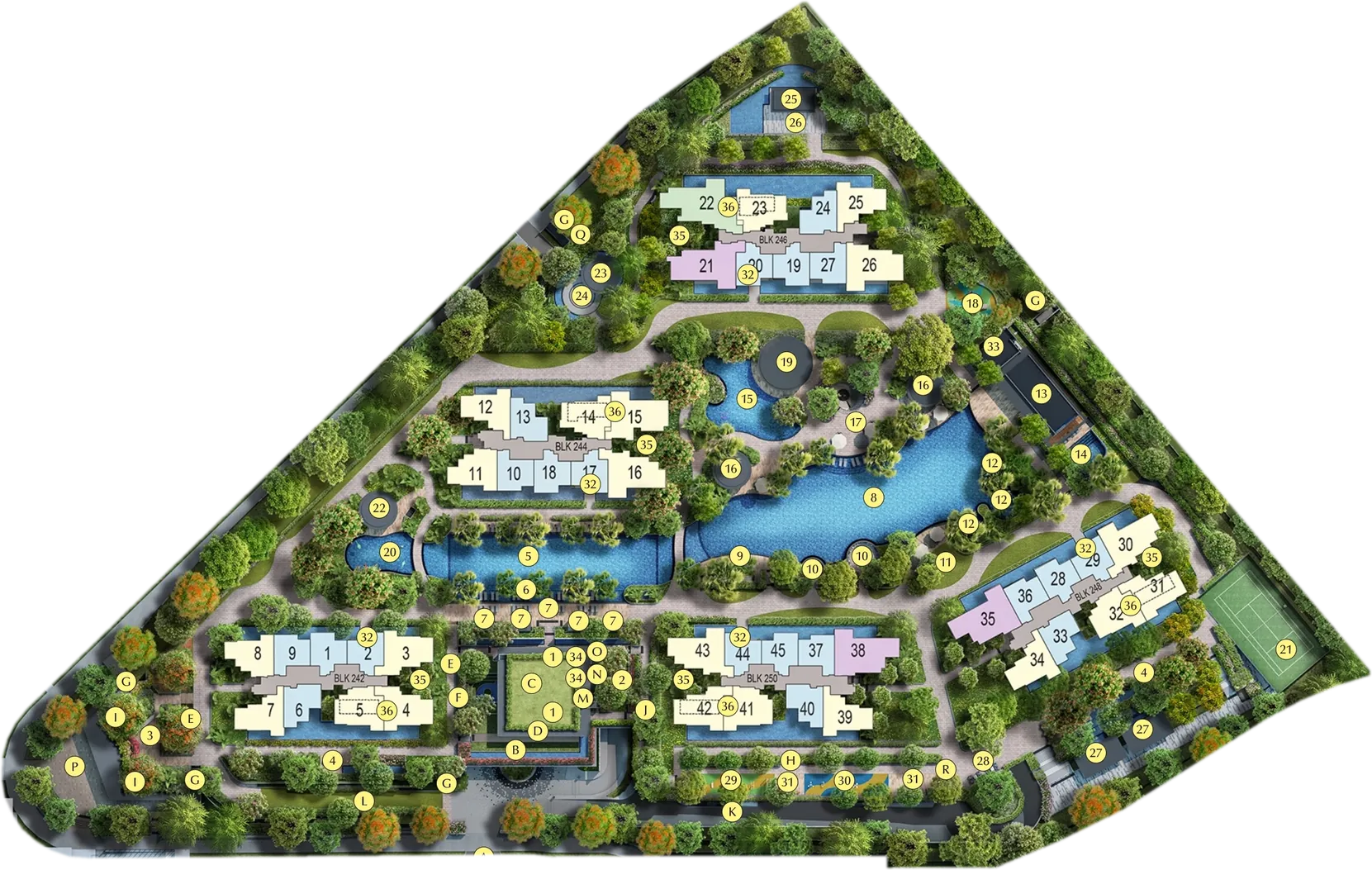 Site plan of The Chuan Park