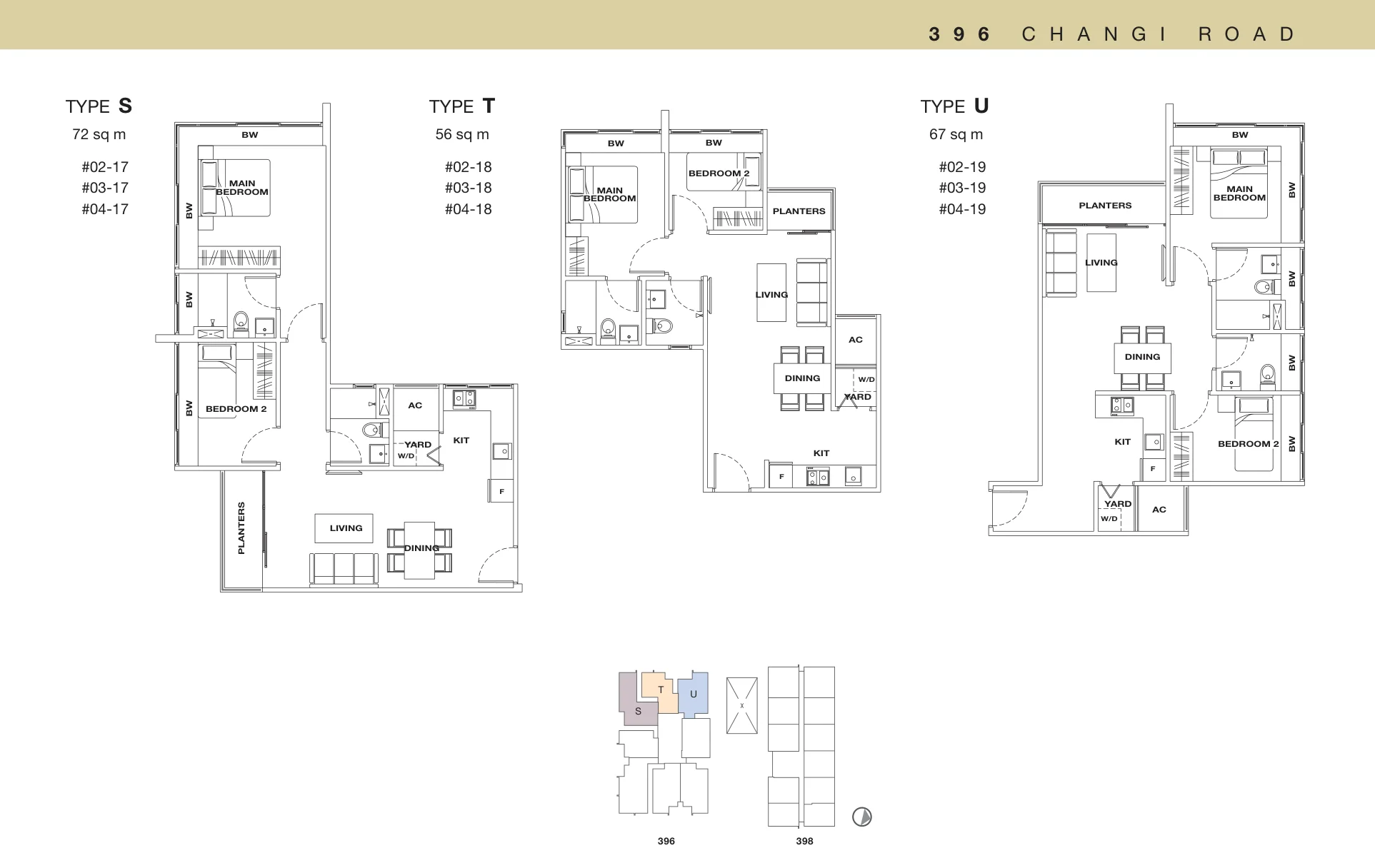 The Lenox floor plan, type T: 2-Bedroom, 603 sq ft