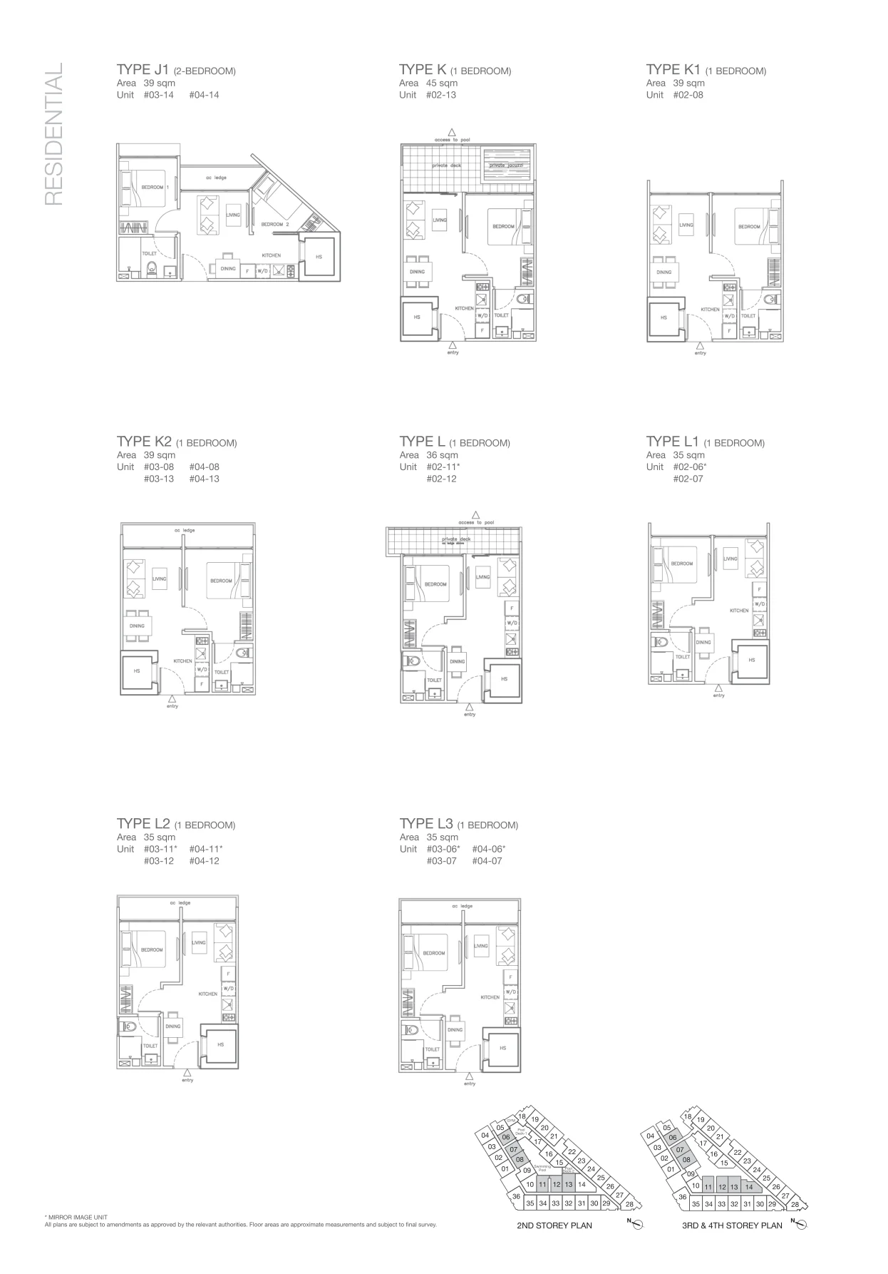 Viva Vista floor plan, type J1: 2-Bedroom, 420 sq ft