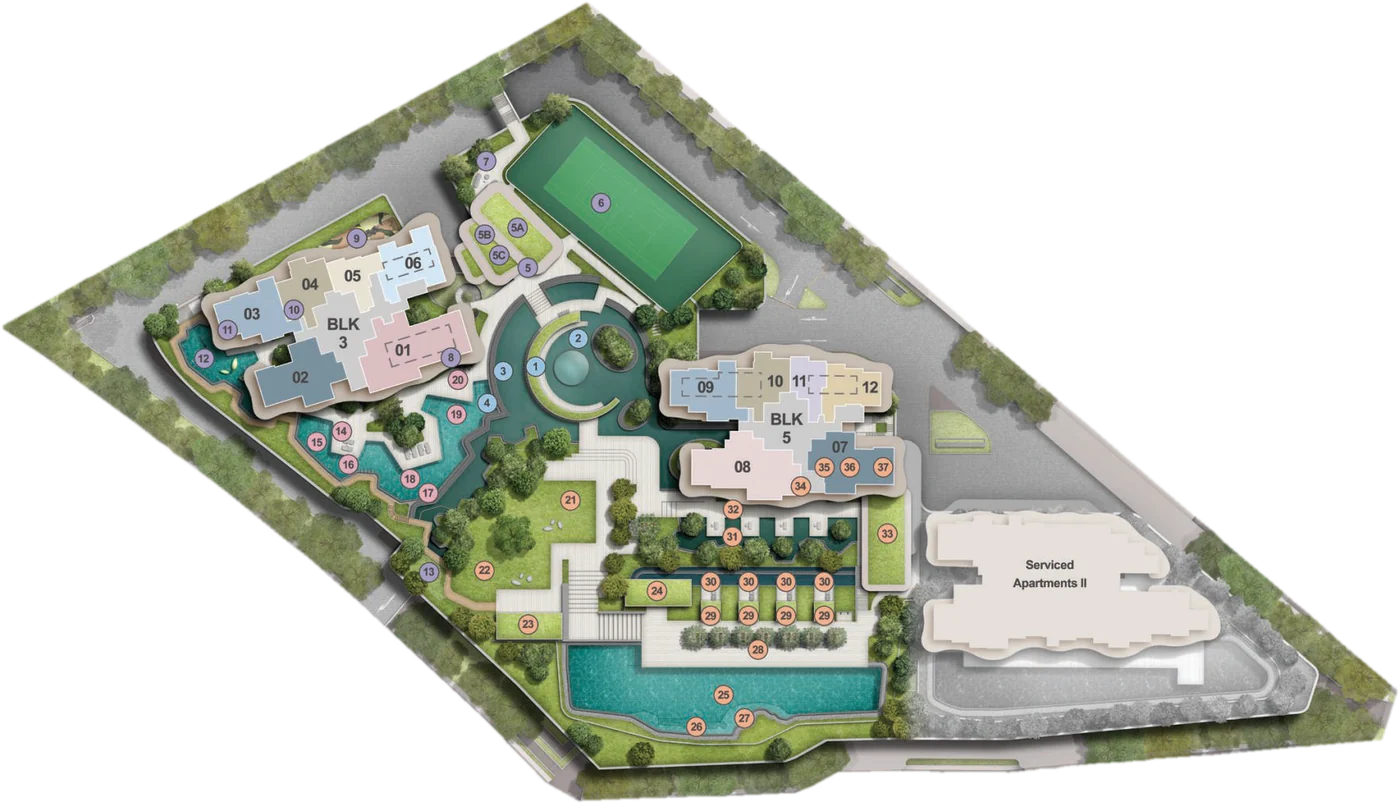 Site plan of Zyon Grand